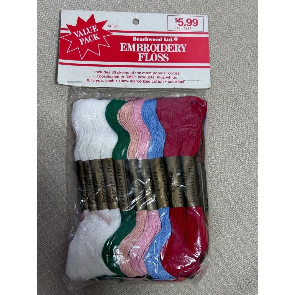 Embroidery Floss 30 Skeins 100% mercerized Cotton